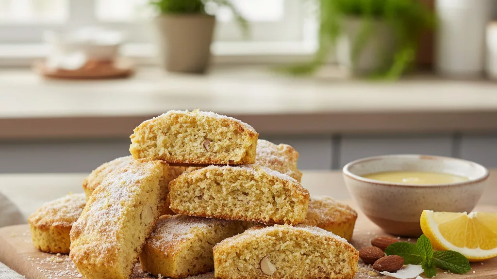 Biscuits Cétogènes : Moelleux Amandes, Noix de Coco et Citron